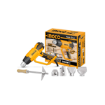 PISTOLA DE CALOR 2000W REGULABLE CON ACCES INGCO HG200078-4