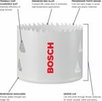 BOSCH HBT500 Sierra de orificios T-Slot de bi-metal de 5 pulgadas