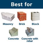 Bosch HC4C2068-3/8 in. x 22 in. x 24 in. Broca de martillo rotatorio SDS-Plus® Bulldog™ Tough