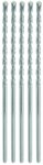 BOSCH LBH0035 Set de 5 Brocas para Martillo Redondas de 3/16 pulgadas x 6 pulgadas.