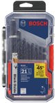 Juego de brocas BOSCH BL21A para metal oxidado negro, 21 pie
