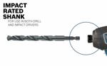 Juego de brocas BOSCH BL21A para metal oxidado negro, 21 pie