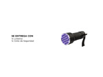 Linterna Luz Negra UV Gadnic L33FGT Detector de Luz Negra Ultravioleta 21 Led