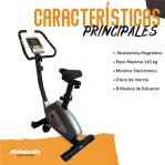 Bicicleta Fija Vertical Athletic 500BV Asiento Ajustable