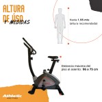 Bicicleta Fija Vertical Athletic 500BV Asiento Ajustable