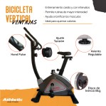 Bicicleta Fija Vertical Athletic 500BV Asiento Ajustable