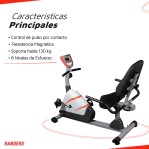 Bicicleta Fija Horizontal Randers ARG-6390 Magnética