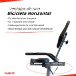 Bicicleta Fija Horizontal Randers ARG-6390 Magnética