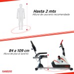 Bicicleta Fija Horizontal Randers ARG-6390 Magnética