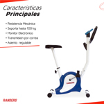 Bicicleta Fija Randers Arg - 101 Tradicional Color Azul y Negro