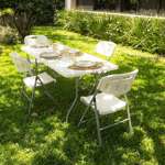 MESA PICNIC PLEGABLE 1.80 MTS BLANCA