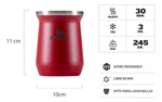 Mate Stanley 236ml Acero Inoxidable - Rojo