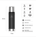 Termo Stanley Clasico 591Ml - Negro