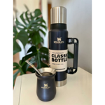 Termo Stanley Classic Bottle Azul Metal + Mate Replica AAA