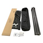 Gazebo 3x3 Plegable Impermeable Acero Nictom Gp02 Negro