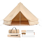 Carpa Vevor De Lona Tipo Yurt Para Camping, 4 Estaciones, Co