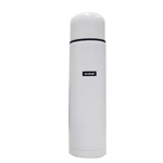 Termo De Acero Inoxidable Blanco De 1 Litro