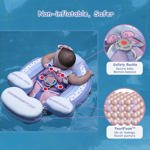 Flotador de piscina para bebés BIFULLJOY Mambobaby, no inflable, con toldo
