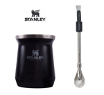 Combo Mate Clasico Stanley 236ML + Bombilla Spoon Negro