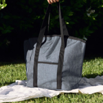 Bolso Lunchera Térmica Conservador tela 47x17x35 cm GRIS
