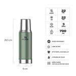 Mate System Stanley Classic 800 Ml - Verde
