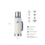 Termo Stanley Clasico 950Ml Con Manija - Cream Royal