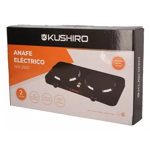ANAFE ELÉCTRICO 2 HORNALLAS 1500W Y 1000W KUSHIRO AEK-2500