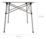 Mesa Plegable Coleman Aluminio P/2 Personas 70x70 Con Bolso