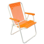 Reposera plegable niño naranja de caño Descansar 40500