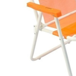 Reposera plegable niño naranja de caño Descansar 40500