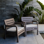 SET MESA Y SILLONES PLÁSTICO CAPUCHINO VOSS 2000 PARISSET1CH