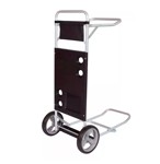 Carrito De Playa Negro En Aluminio Con Extensiones Mor 2596
