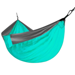 HAMACA DE CAMPING DOBLE 3M X 2M VERDE AGUA KUSHIRO FHCI-DOVA