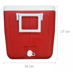 Conservadora Coleman Beach 48qt Desagote Roja 45,4 L