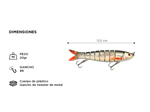 Cebo de Pesca Linnhue SENF17SH Señuelo Duro para Peces
