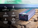 Inversor Gadnic 2500w Pico 5000w 12v 220v Convertidor Ideal Camping Náutica Motorhome