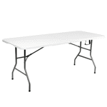 Set de exterior Bynox Mesa Plegable + 4 sillas plegables FI-MEPL18-BL-FI-SILPLE-BLx4