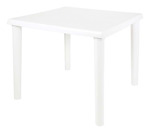 Mesa De Plástico Cuadrada Desmontable Mor 15151401 Blanca