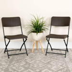 Combo Mesa Skop Garden 180cm + 6 Sillas Marrón