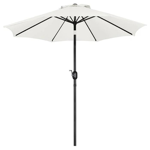 Sombrilla Avelino 87/SL-UM002LR Aluminio 3 Mts C/ Manivela Blanca