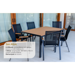 Set Avelino 87-FR-KITSO 6 Sillones y Mesa Rectangular Pisa