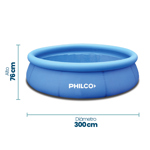 Pileta de Lona Redonda Inflable Philco 3818 Lts. PHL-17793