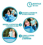 Pileta De Lona Intex Easy Set 886 Litros 183 X 51 Cm