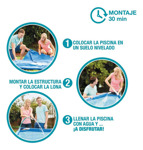 Pileta Estructural Redonda Intex 1828 Litros 244 X 51 Cm