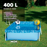 Pileta Estructural de Lona Rectangular 400 Litros Mor 1000