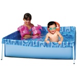 Pileta Estructural de Lona Rectangular 400 Litros Mor 1000