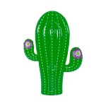 Colchoneta Inflable Jilong Cactus Verde