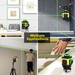 Nivel láser EODOJU 4 x 360° con trípode autonivelante de 16 líneas
