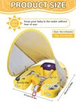 Piscina flotante para bebés Kalolary Mambobaby con toldo de 3 a 24 meses