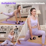 Juego de mancuernas ajustables Zempox de 2 x 2 a 5 libras para mujer